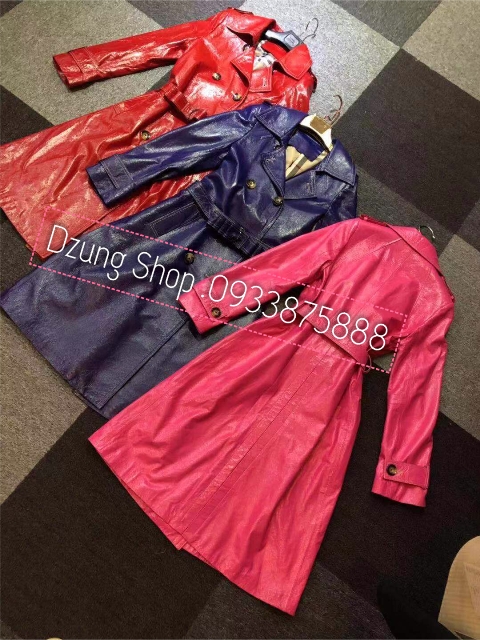 BST Áo Khoác Da Dáng Dài New 