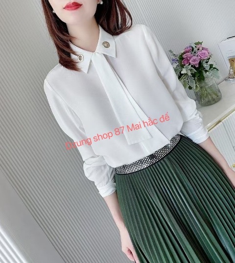 Mỗi mẫu áo sơ mi nữ đẹp 2021 đều đem đến cho người mặc nét thanh tao, nhã nhặn và lịch sự.